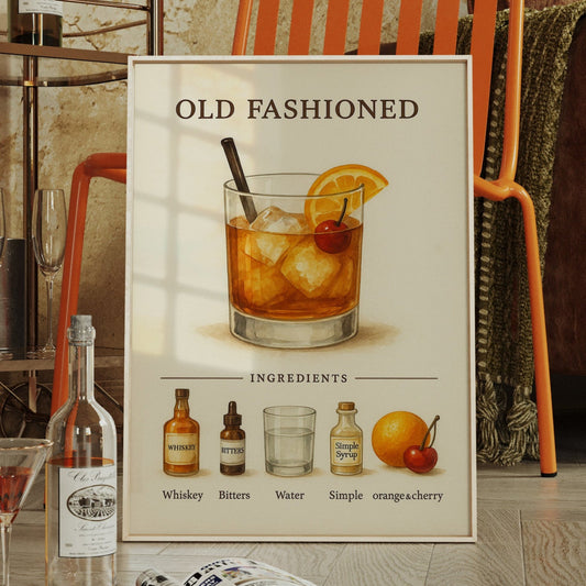 Illustration de la recette du cocktail Old Fashioned