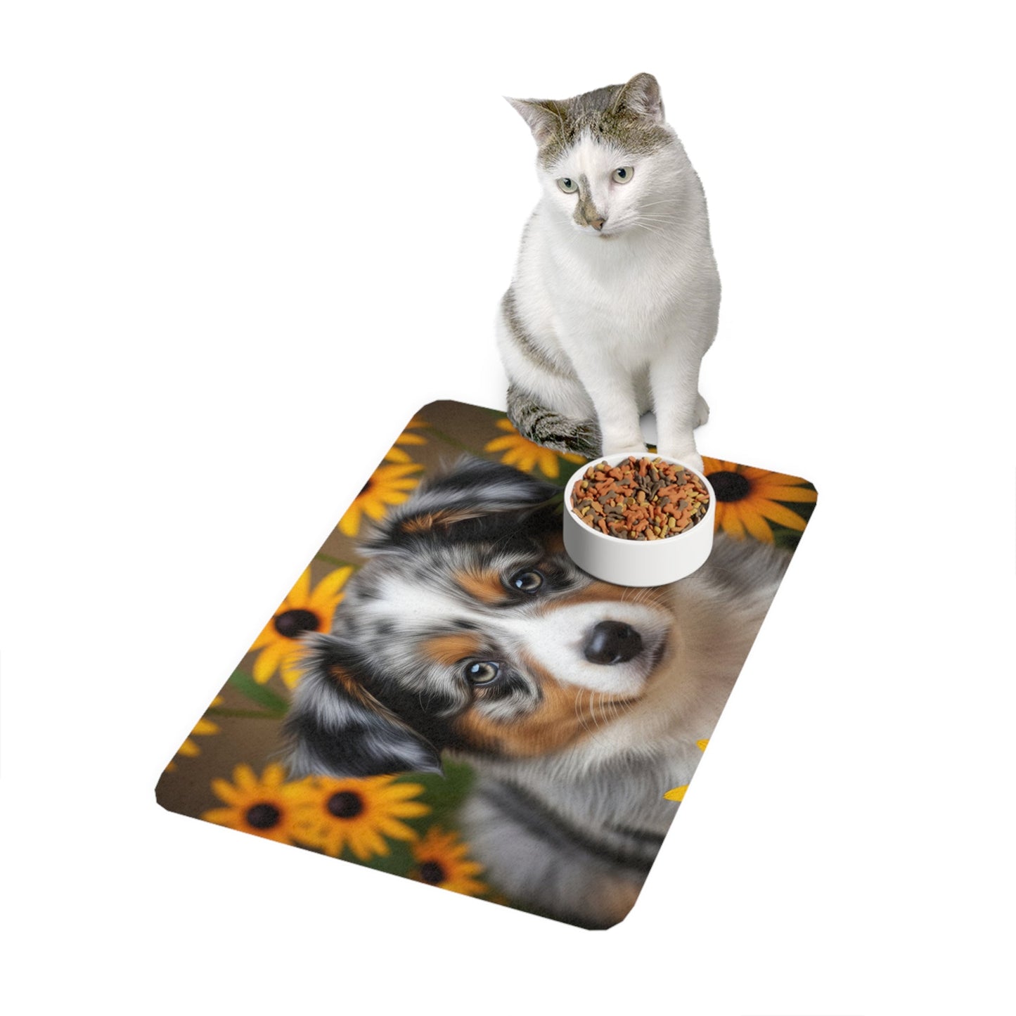 Tapis antidérapant pour animaux de compagnie – Tapis d'alimentation étanche pour chiens