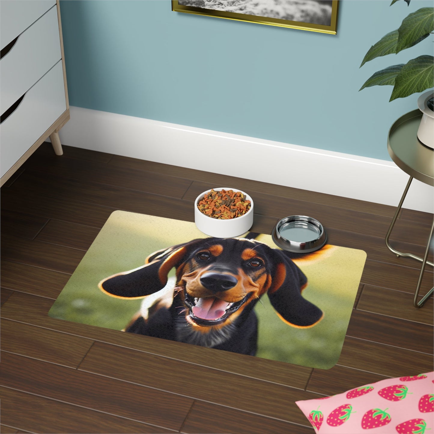 Tapis antidérapant pour animaux de compagnie – Tapis d'alimentation étanche pour chiens