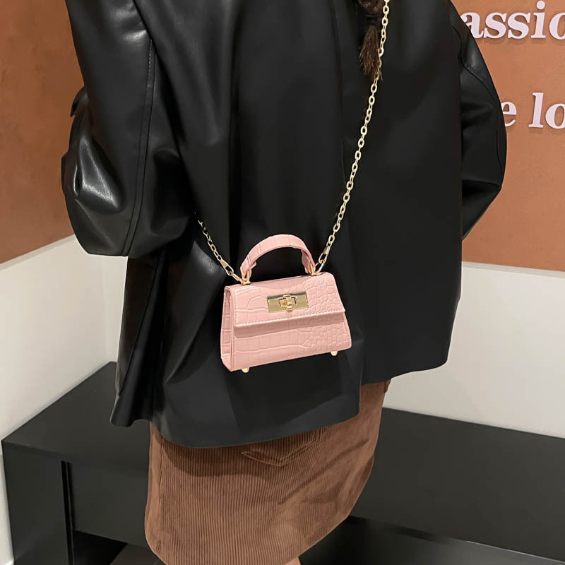 Casual Small Square Handbag With Shoulder Strap