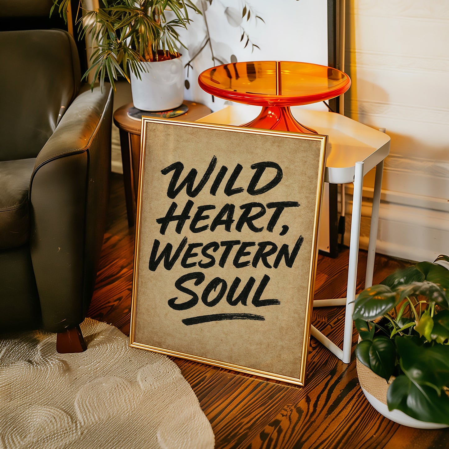 Druck "Wild Heart Western Soul"