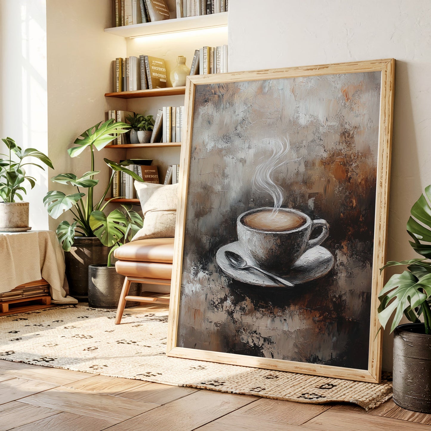 Braises dans une tasse tranquille