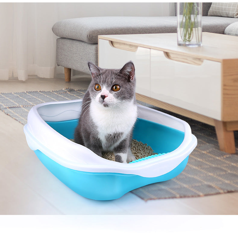 Semi Enclosed Cat Sized Thickened Splash Proof Toilet