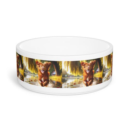 Ceramic Pet Bowl – 16 oz Dog Feeding Bowl