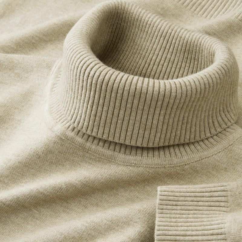 Skin-friendly Casual Warm Turtleneck Sweater For Men