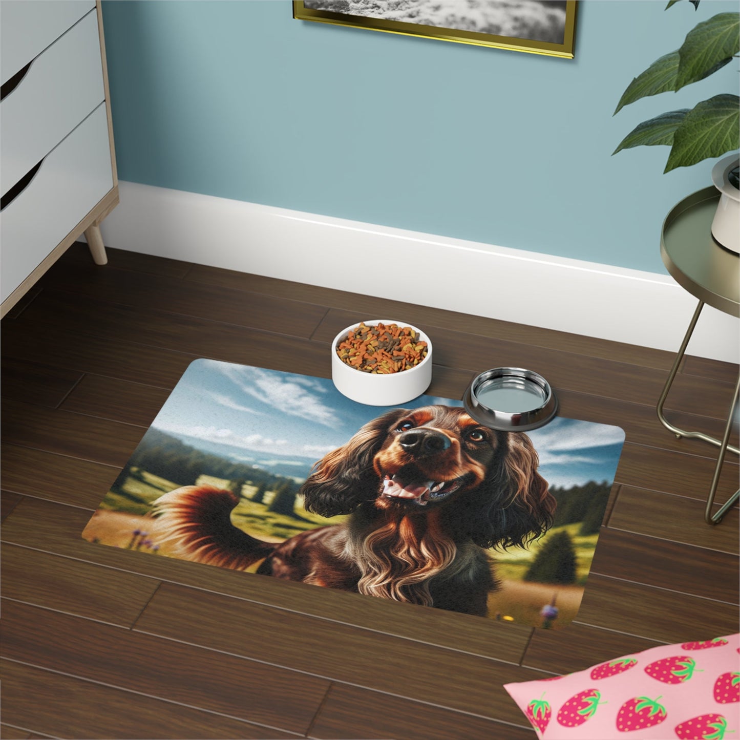 Tapis antidérapant pour animaux de compagnie – Tapis d'alimentation étanche pour chiens