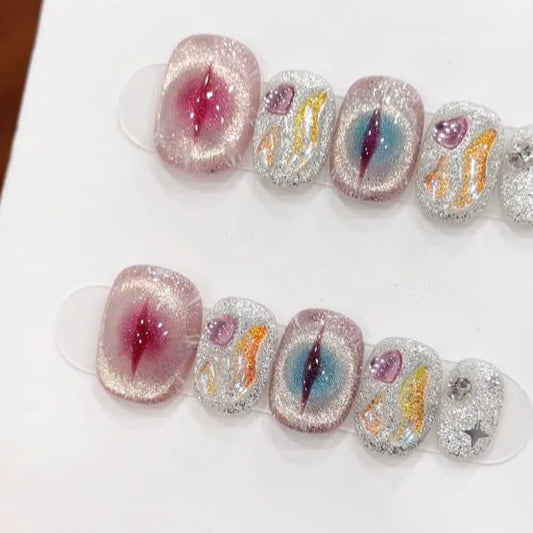 0970- Handmade press on nails fake nails removable