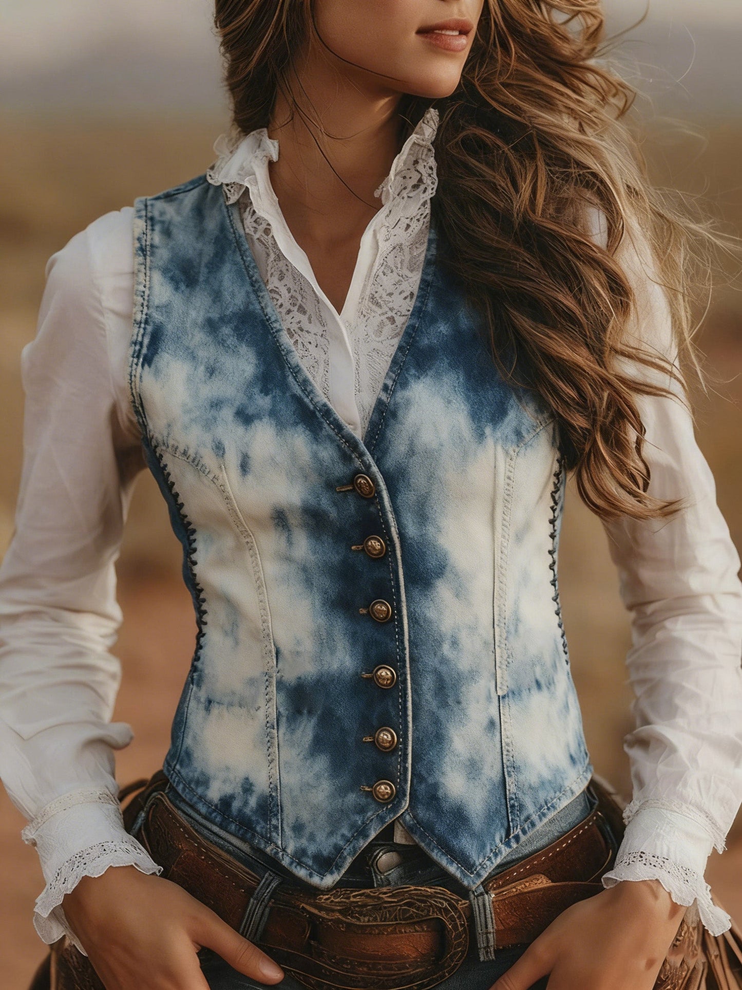 Casual Sleeveless V-neck Slim-fit Vest