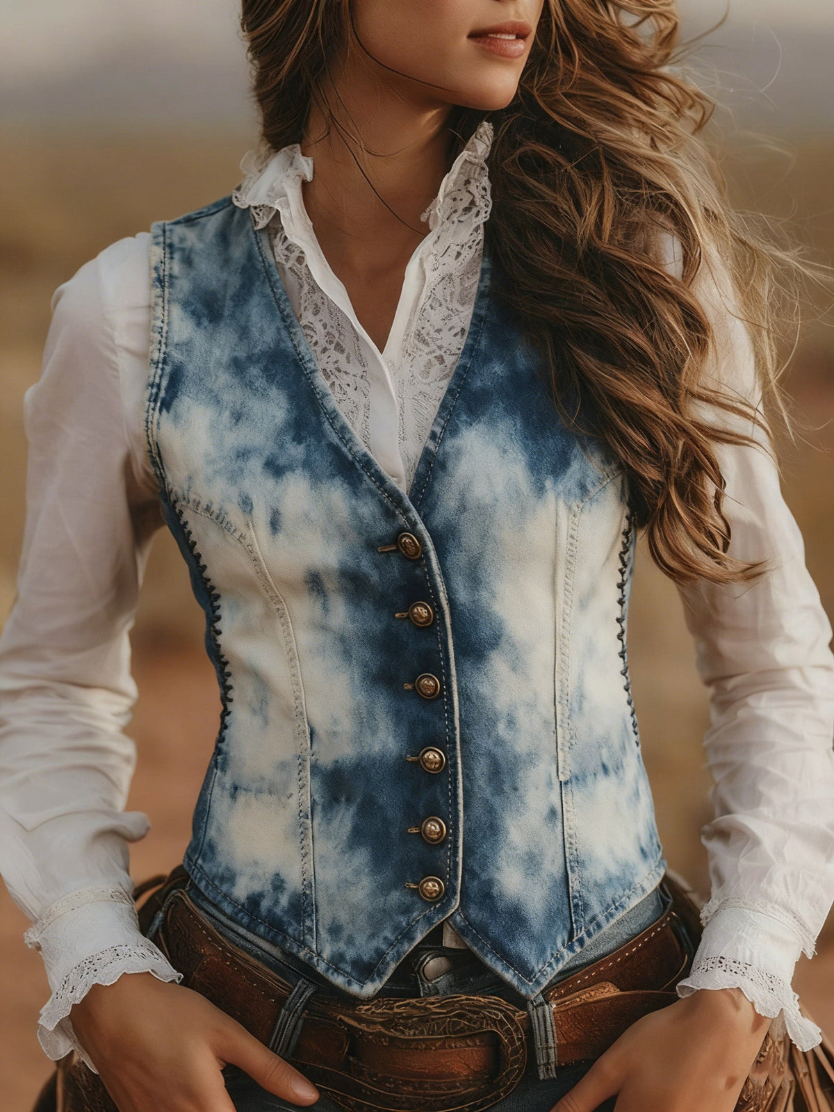 Casual Sleeveless V-neck Slim-fit Vest