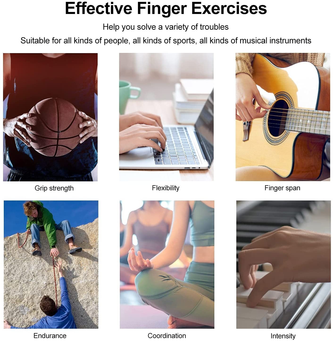 Silicone Finger Grip Trainer for Arthritis Relief