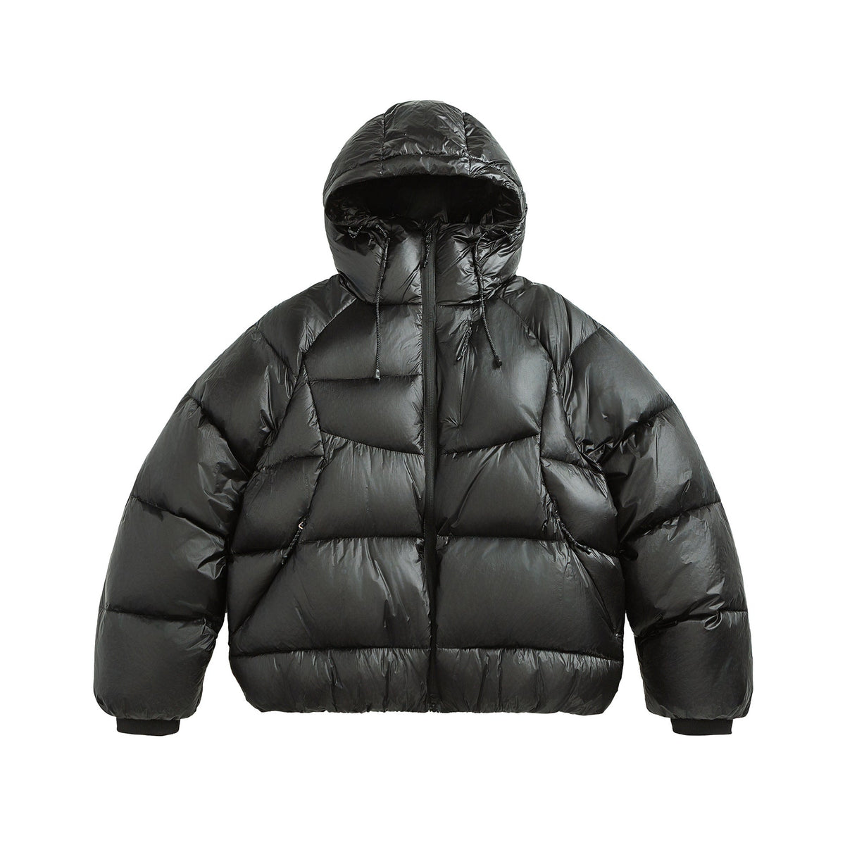 Water-repellent Quilted Hooded Insulated Down Jacket