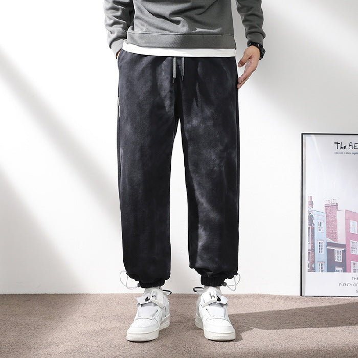 Men's Elastic Waist Drawstring Ankle Sweatpants