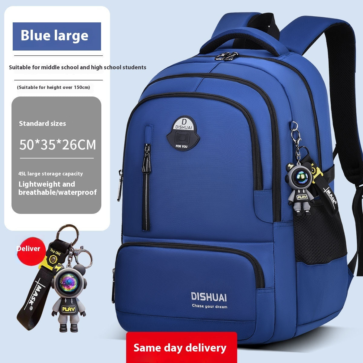 Backpack For Boys Large Capacity Lightweight