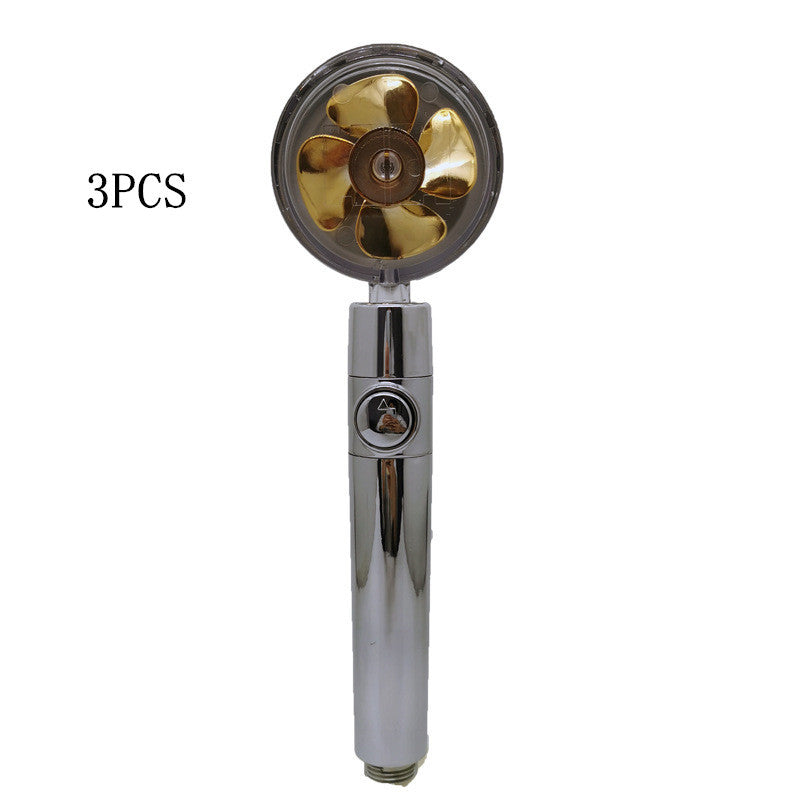 Turbo Propeller Shower Head Handheld High Pressure