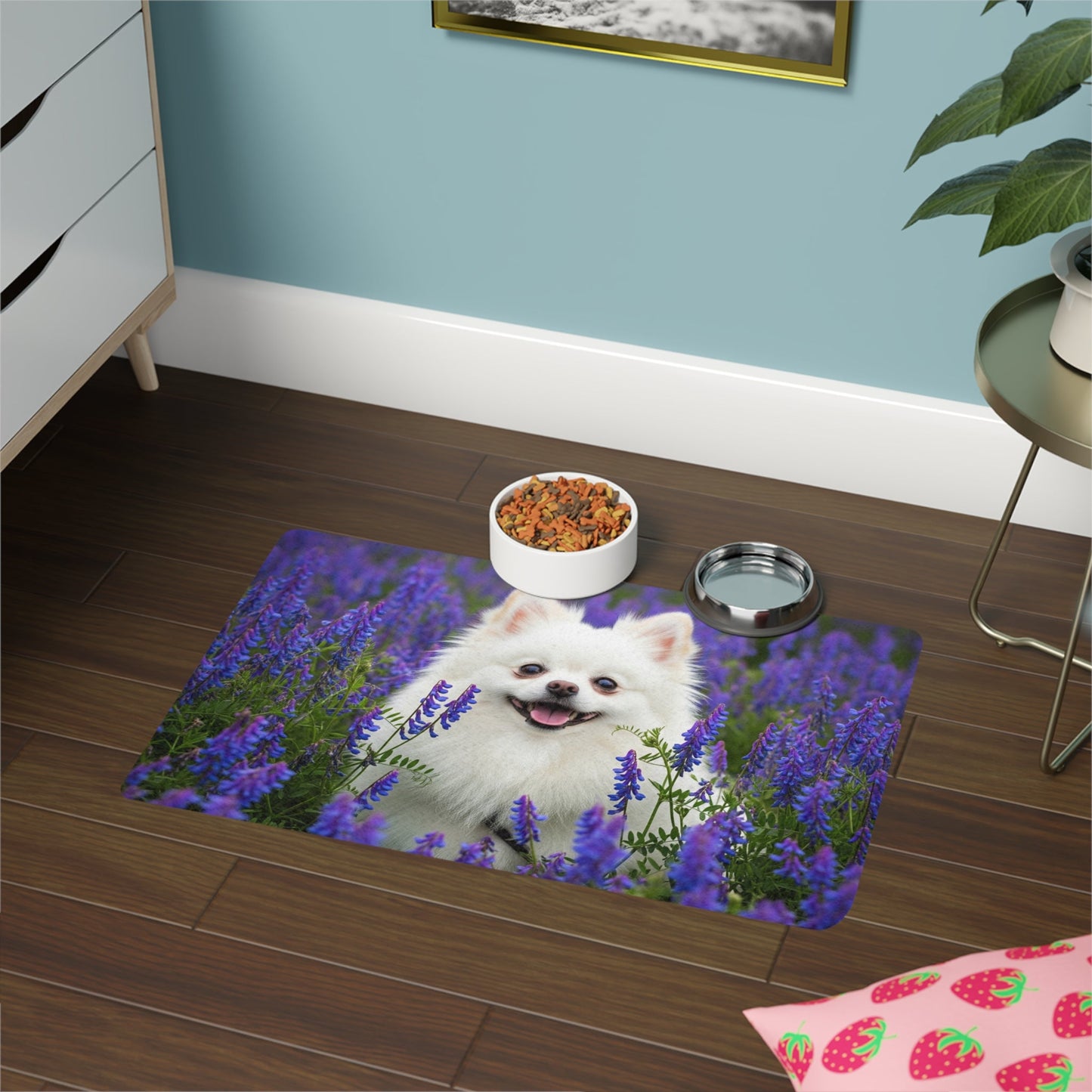 Tapis antidérapant pour animaux de compagnie – Tapis d'alimentation étanche pour chiens