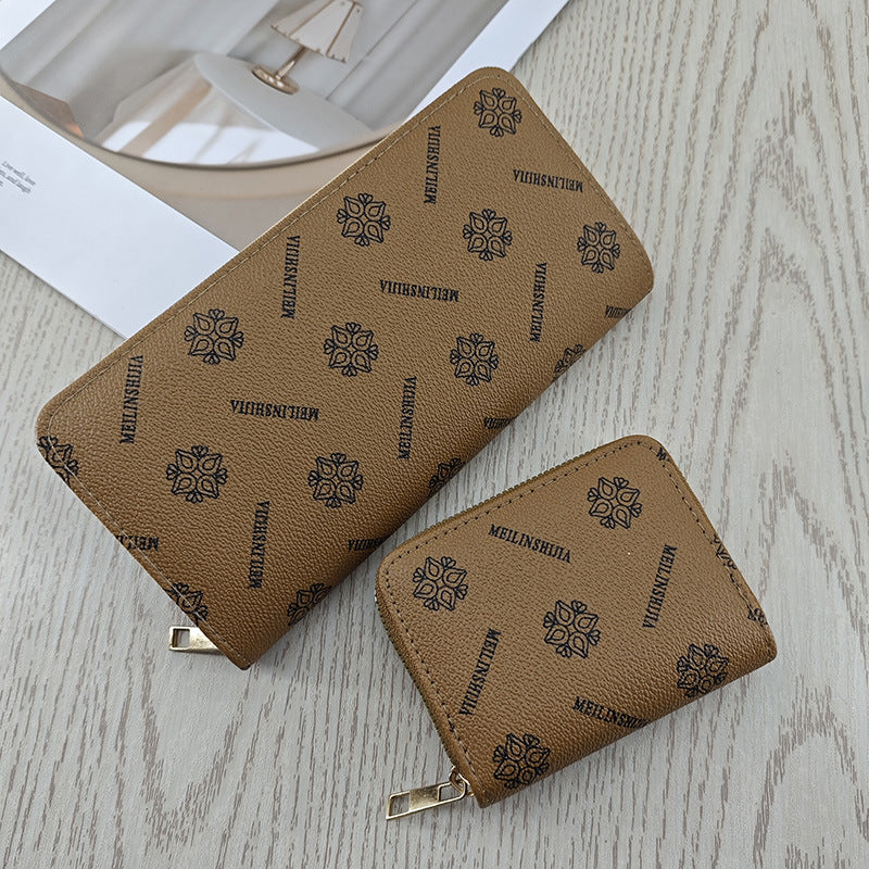 Simple And Stylish Single-zip Multi-cardholder Coin Purse