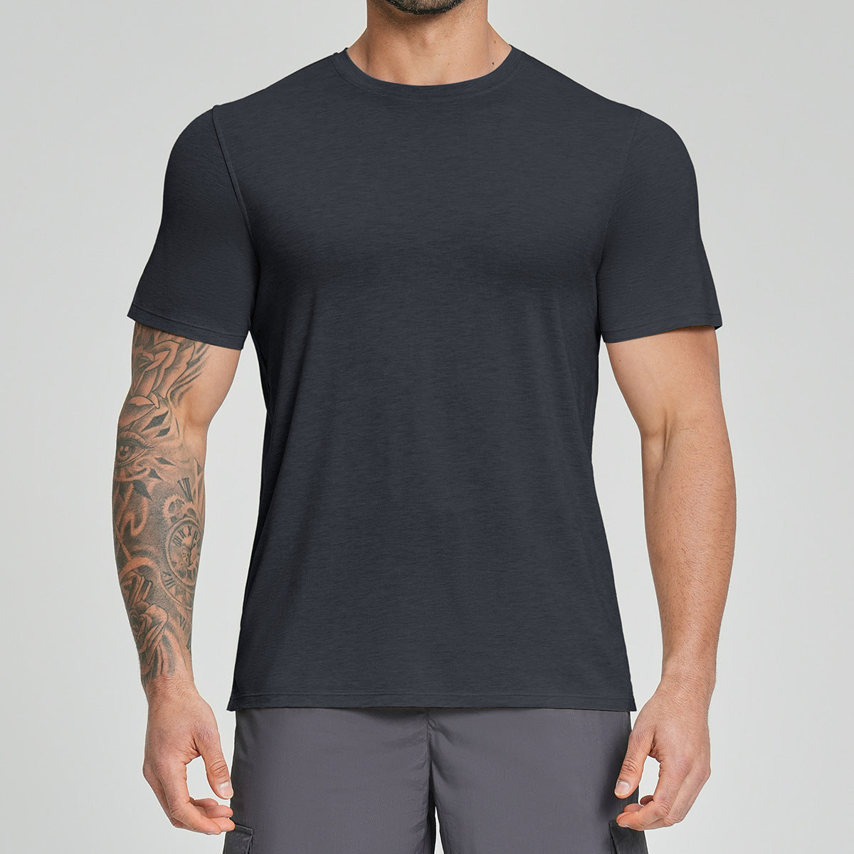 Mens Breathable Sports Outdoor Short-sleeve Shirt