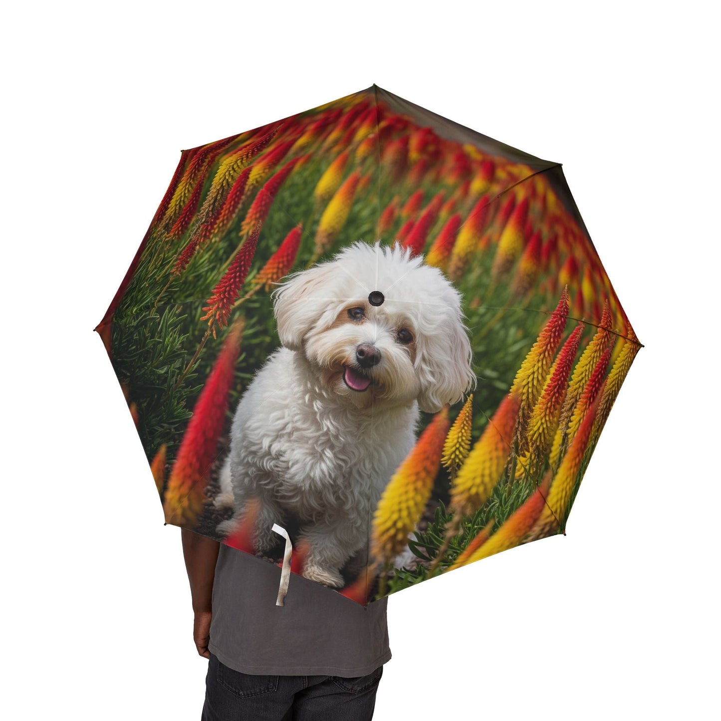 Parapluie semi-automatique 48" – Grand parapluie de voyage coupe-vent