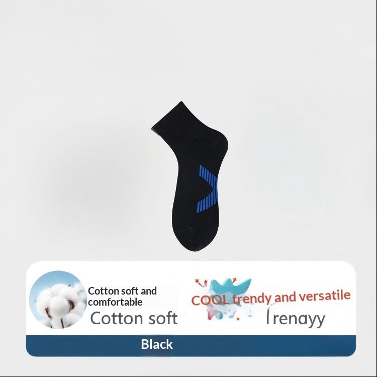 Combed Cotton Antibacterial Mens Mid-Calf Socks For Spring Autumn And Winter