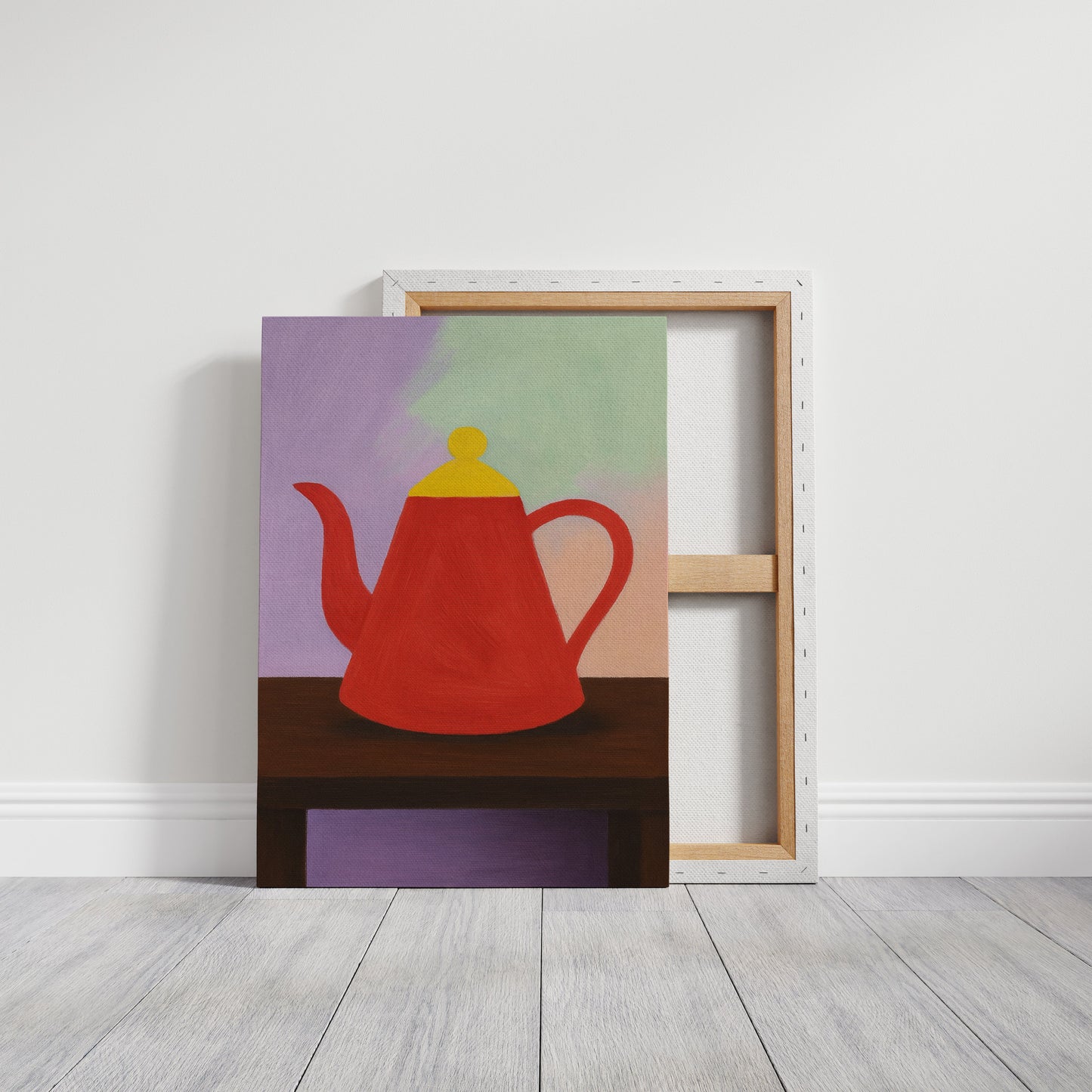 Nature morte à la théière rouge