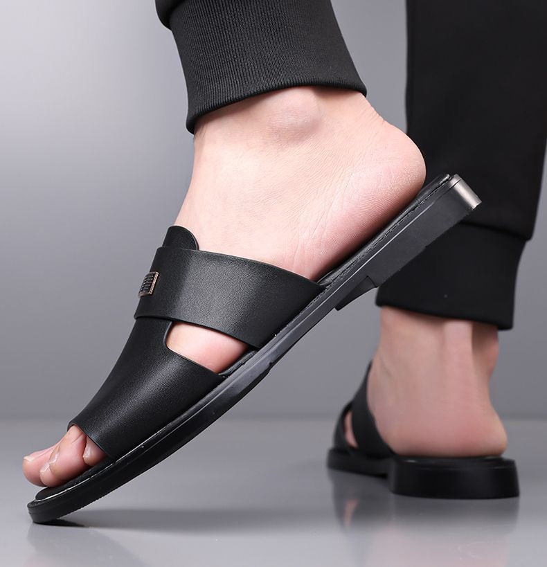 Mens Casual Breathable Versatile Non-slip Slippers