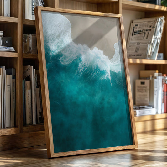 Aerial Drift Over Turquoise Tide
