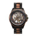 Openwork Mechanical Wooden Watch For Men