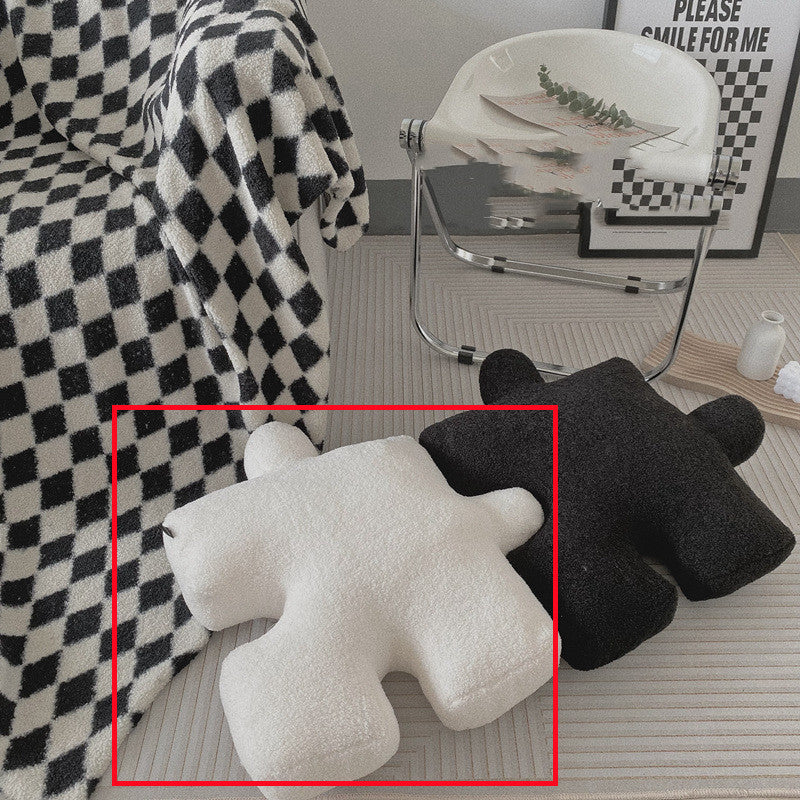 Creative Puzzle Shaped Throw Pillow