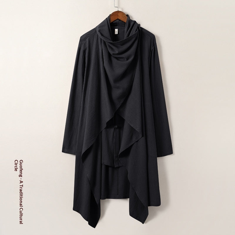 Linen Hanfu Casual-style Trench Coat Tang-style Shirt