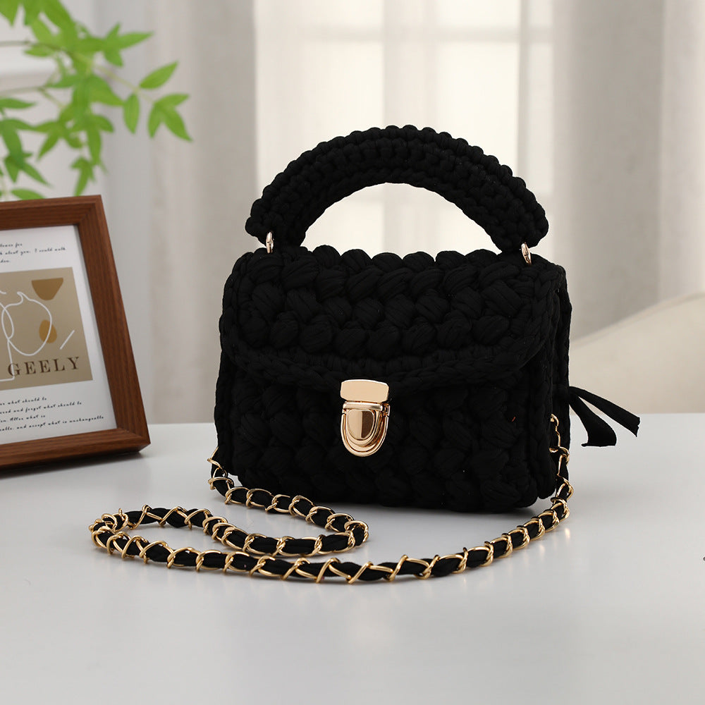 Handwoven Womens Tote Bag Minimalist Style