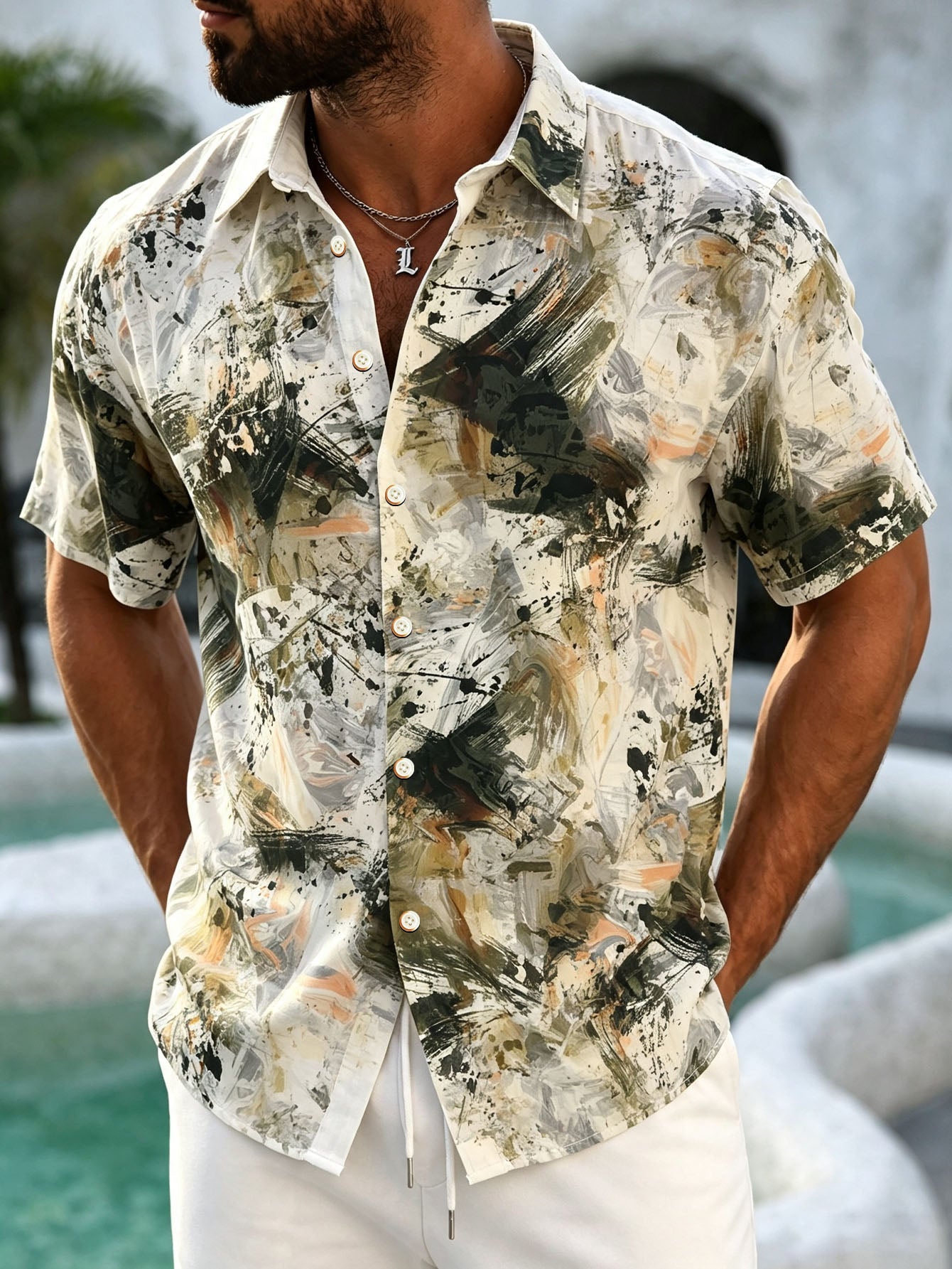 Men's Hawaiian Shirt  Colorful Prints For Holiday, Outdoor & Party Wear