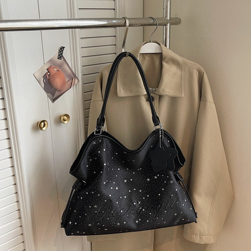 Star-print Tote Bag Womens Large-capacity Handbag