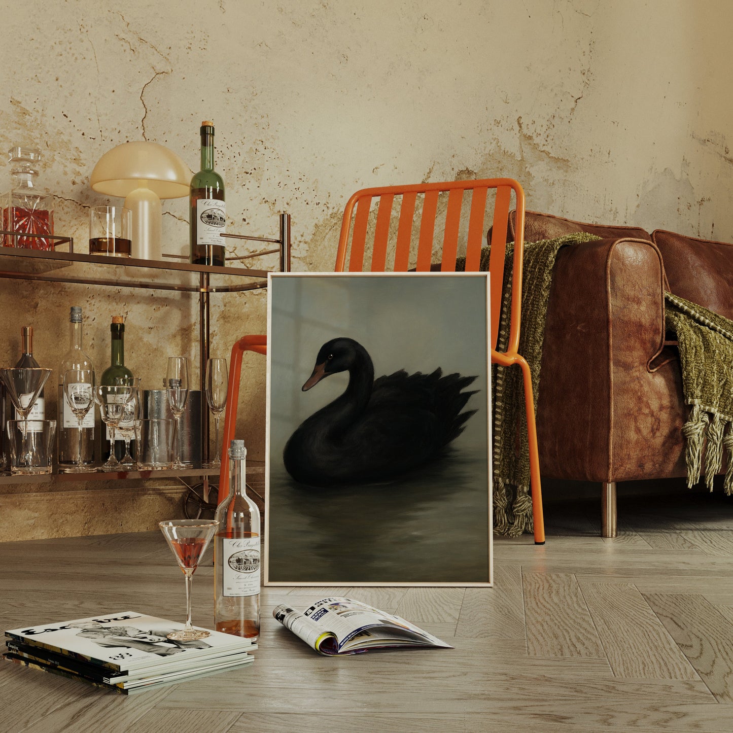 Black Swan on Still Water