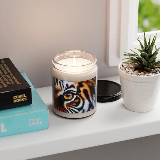 Bougie parfumée en cire de soja avec pot en verre