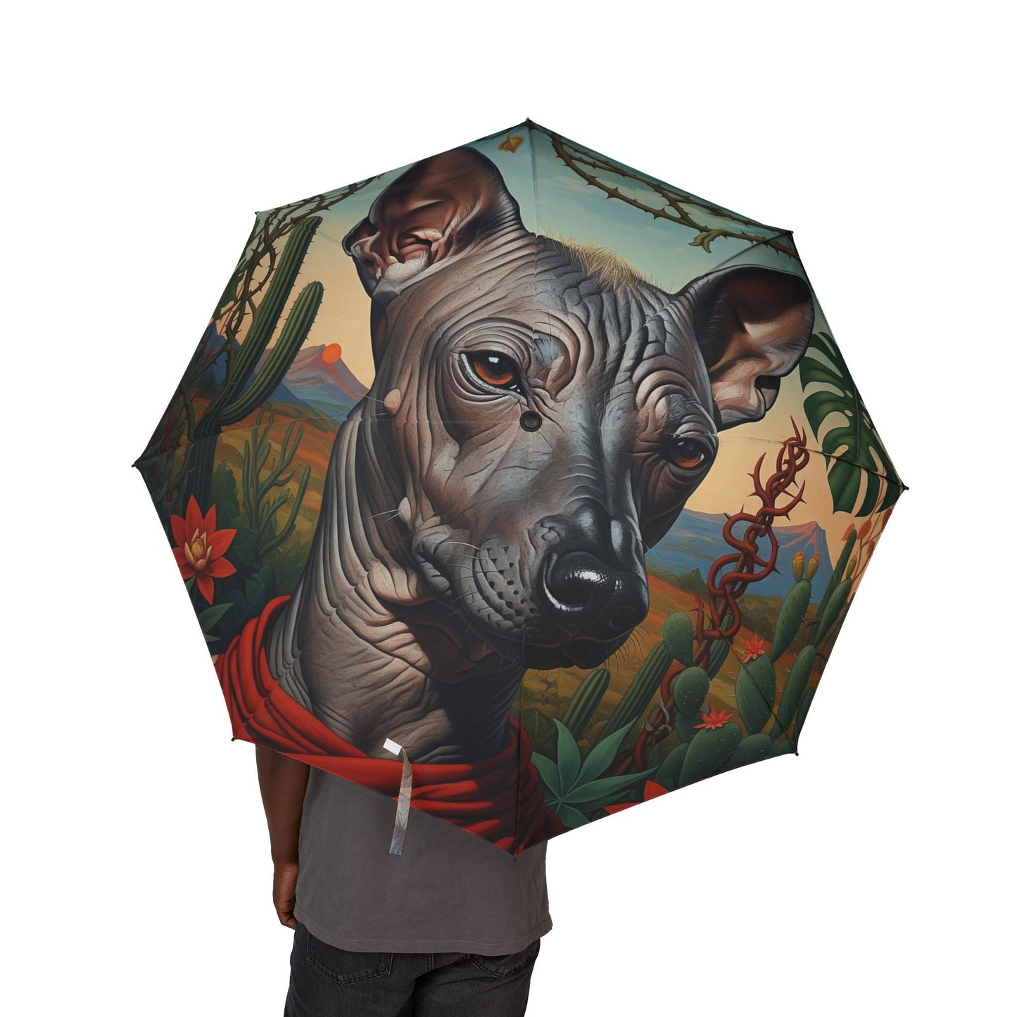 48" Semi-Automatic Umbrella – Windproof Large Travel Rain Umbrella