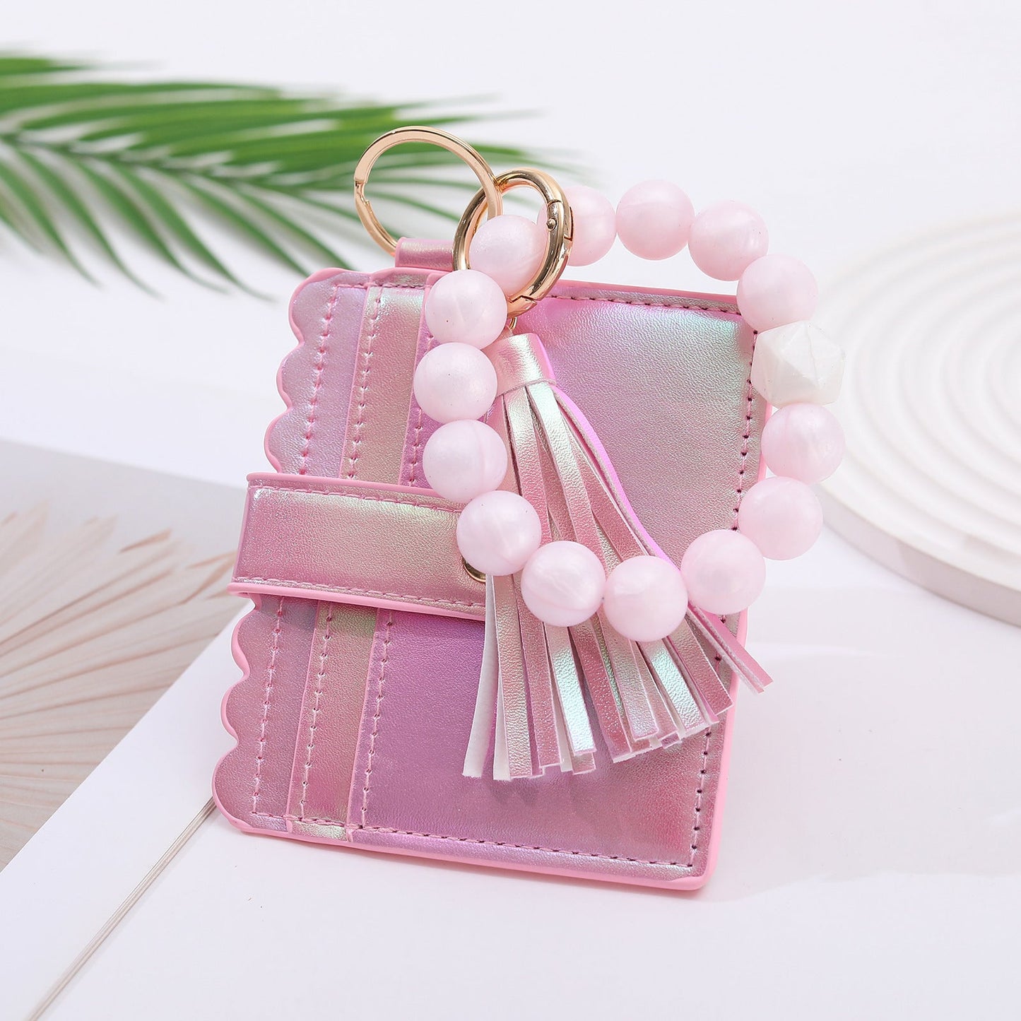 European And American Colorful Laser Gradient Card Holder