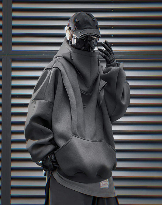 Sweat à capuche Nexus gris HiH50