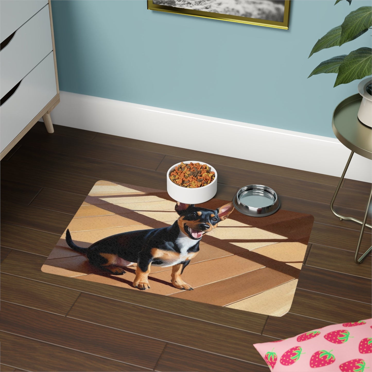 Tapis antidérapant pour animaux de compagnie – Tapis d'alimentation étanche pour chiens