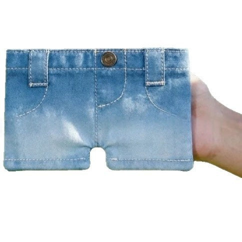 Denim Jacket Convenient To Carry When You Go Outdenim Wallet And Cardholder