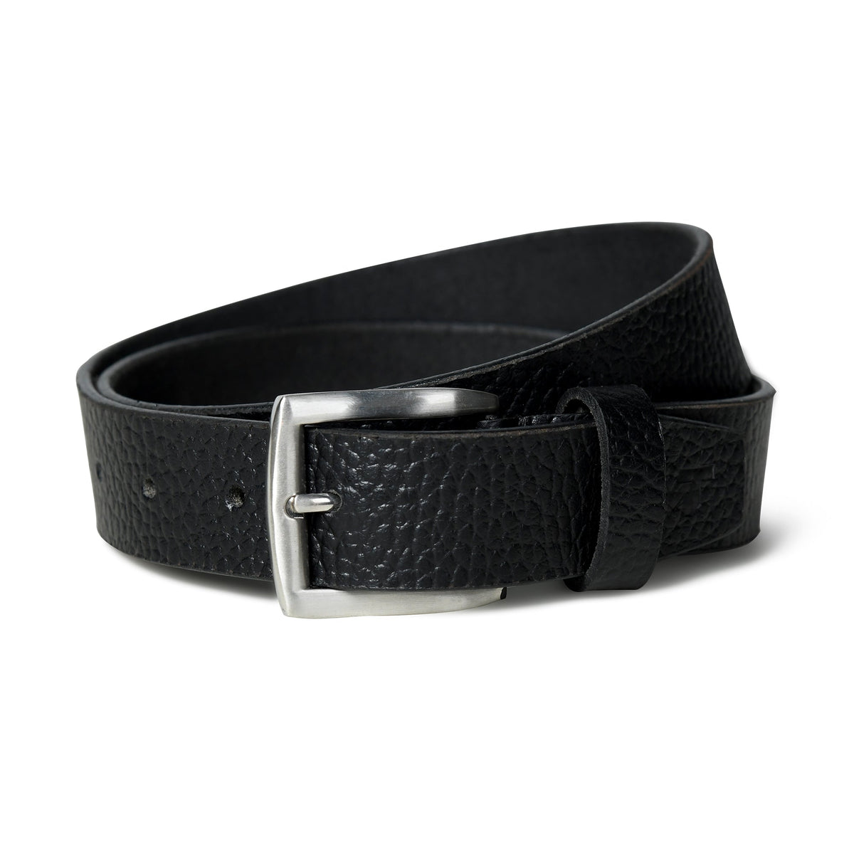 Ceinture en cuir noir Nexus
