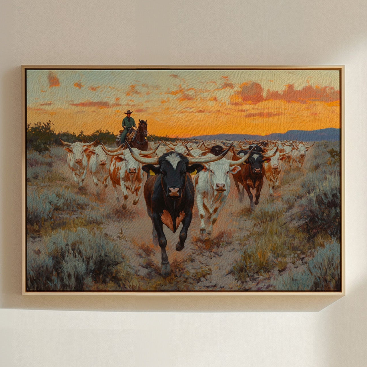 Longhorn Drive au coucher du soleil