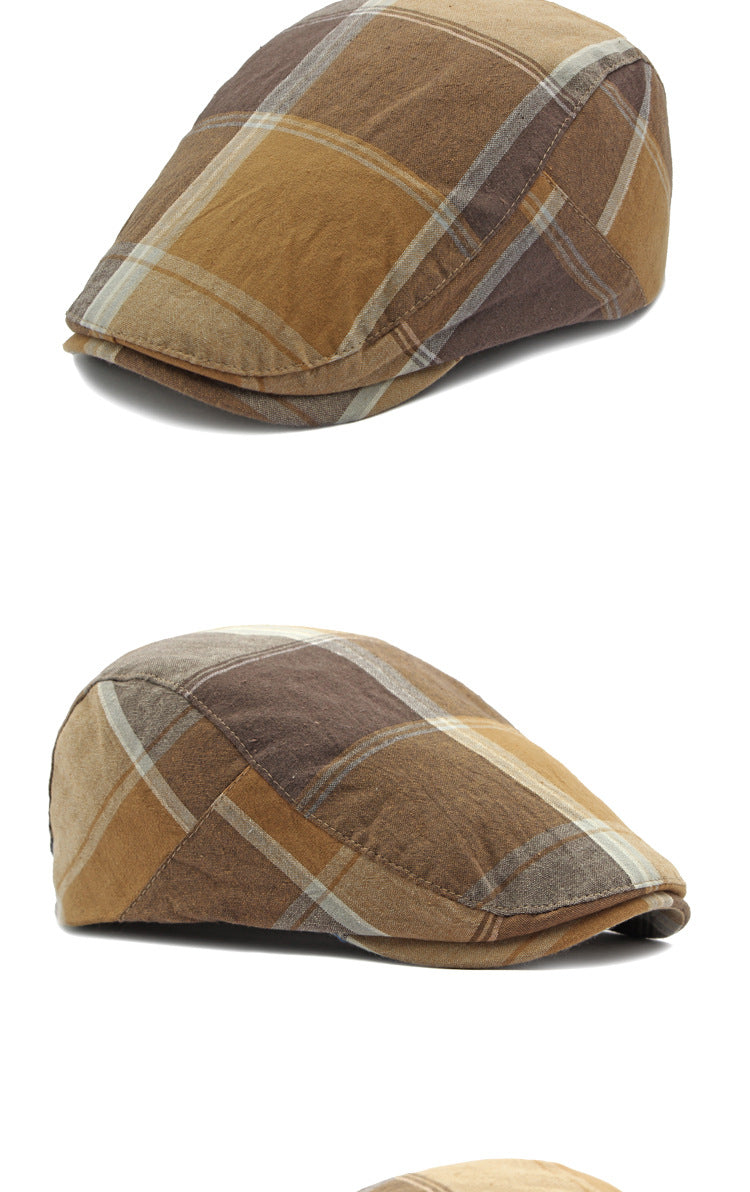 Thin And All-matching Literary Retro Peaked Cap Men