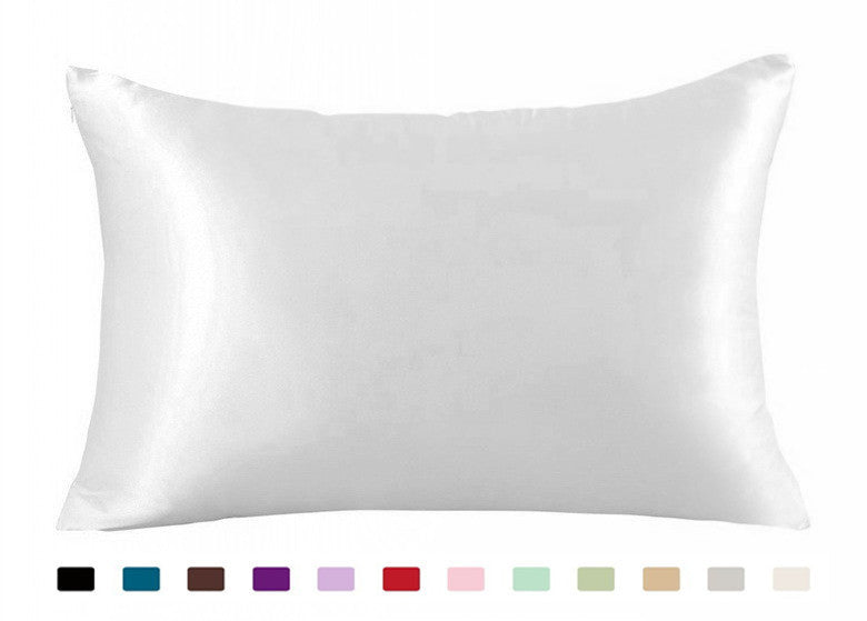 Satin Solid Color Pillowcase