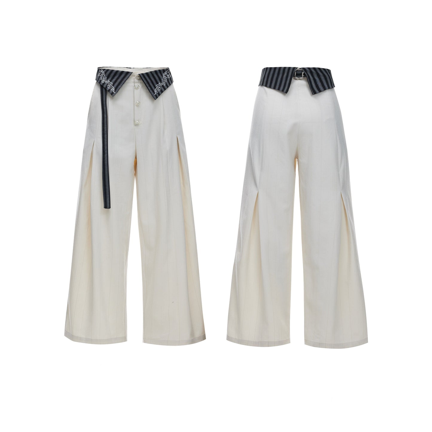 Embroidered Luxurious Short-sleeve T-shirt With A Slanted Placket