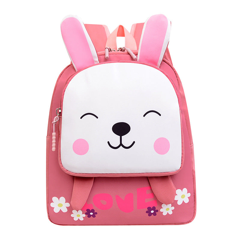 Kindergarten Fashion Burden Alleviation Backpack Cute Animal Image Macaron Color