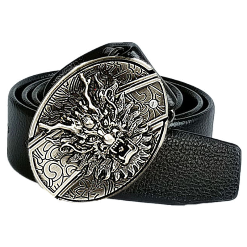 Smooth Buckle For Self-defense Trendy Punk-style Belt Buckle With A Distinctive Look