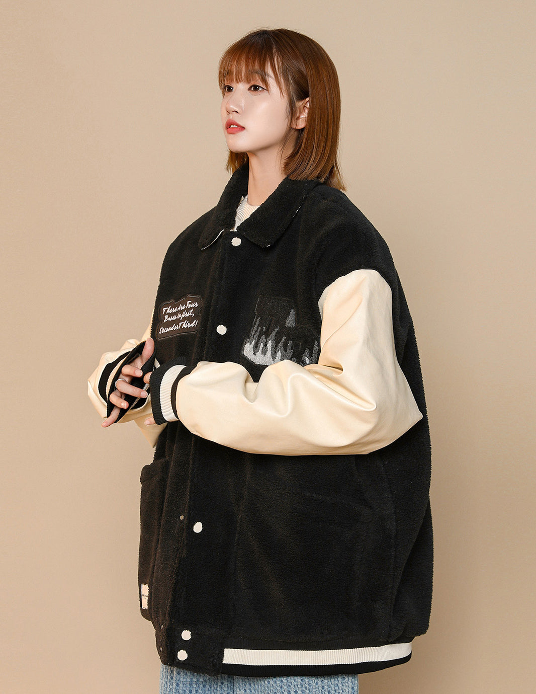 Blouson teddy femme