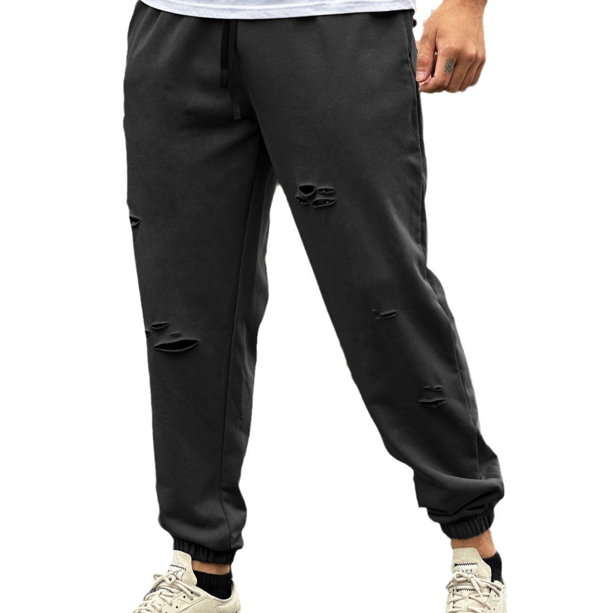 Fitness Ripped Sweat-wicking Jogger Pants