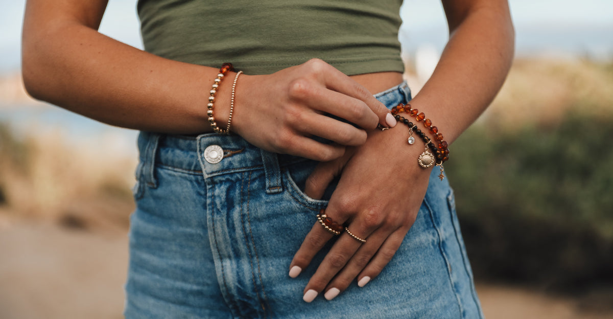 14K Gold Filled Charm - Sonne