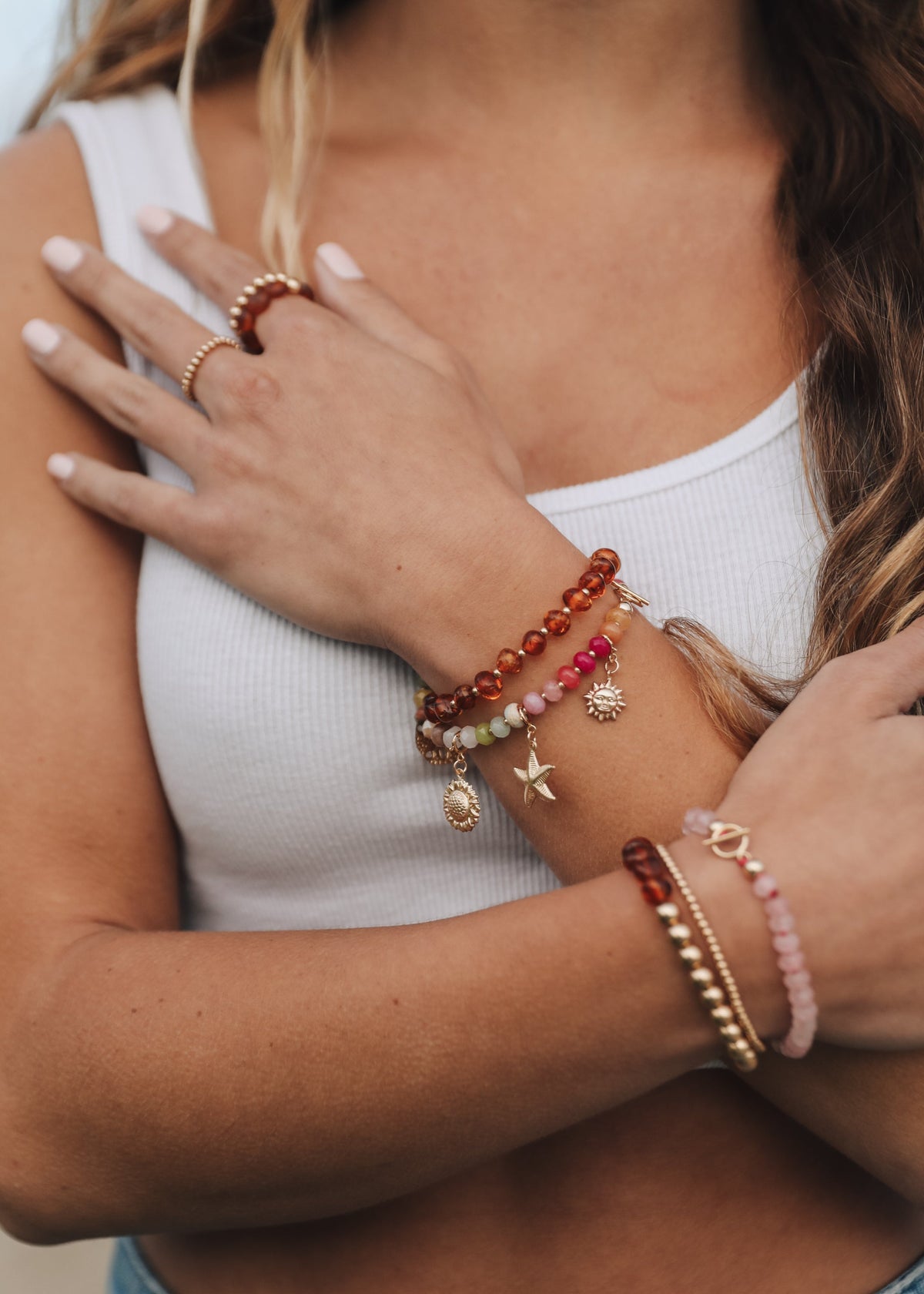 14K Gold Filled Charm - Sonne